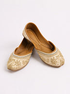 Golden Zari & Pearl Khussa