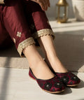 Maroon Fancy Khussa